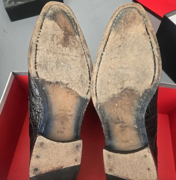 Genuine Alligator Mezlan Shoes Size 10 Hp🔥🔥🔥 - Picture 3 of 6